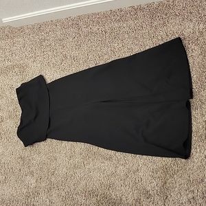 Small black pantsuit, strapless